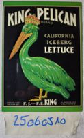 Metall Postkarte King Pelican / Tin`s Original Collection
